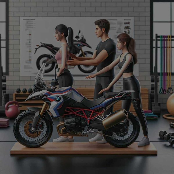 Quels exercices spécifiques pour renforcer le dos et les épaules pour la conduite d'une BMW F850GS Adventure ?