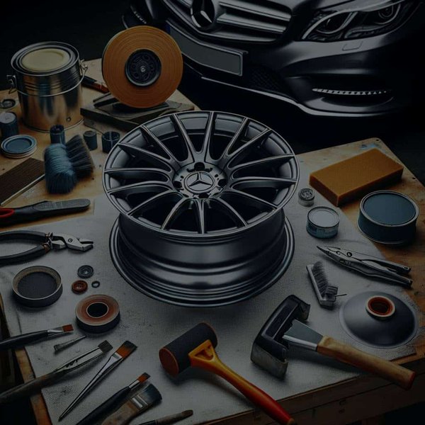 Comment réparer les égratignures profondes sur les jantes en alliage d'une Mercedes Classe A ?